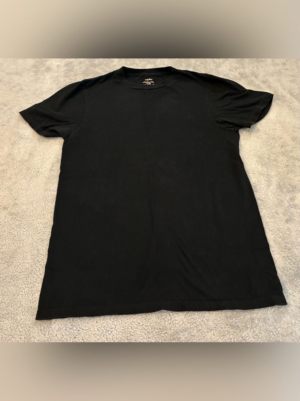 Men's Black Crewneck T-Shirt Size Small